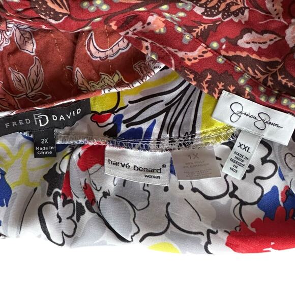 Womens Blouse Plus Size Bundle Floral Office Professional Church Deal - Picture 5 of 6